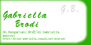 gabriella brodi business card